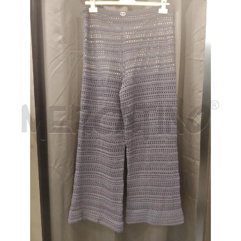 PANTALONE D TWINSET BLU UNCINETTO | Mercatino dell'Usato Roma eur 2