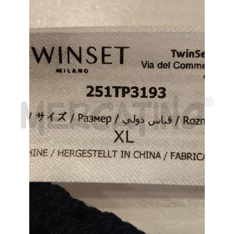 PANTALONE D TWINSET BLU UNCINETTO | Mercatino dell'Usato Roma eur 3
