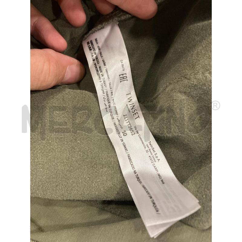 PANTALONE D TWINSET VER CARGO  | Mercatino dell'Usato Roma eur 4