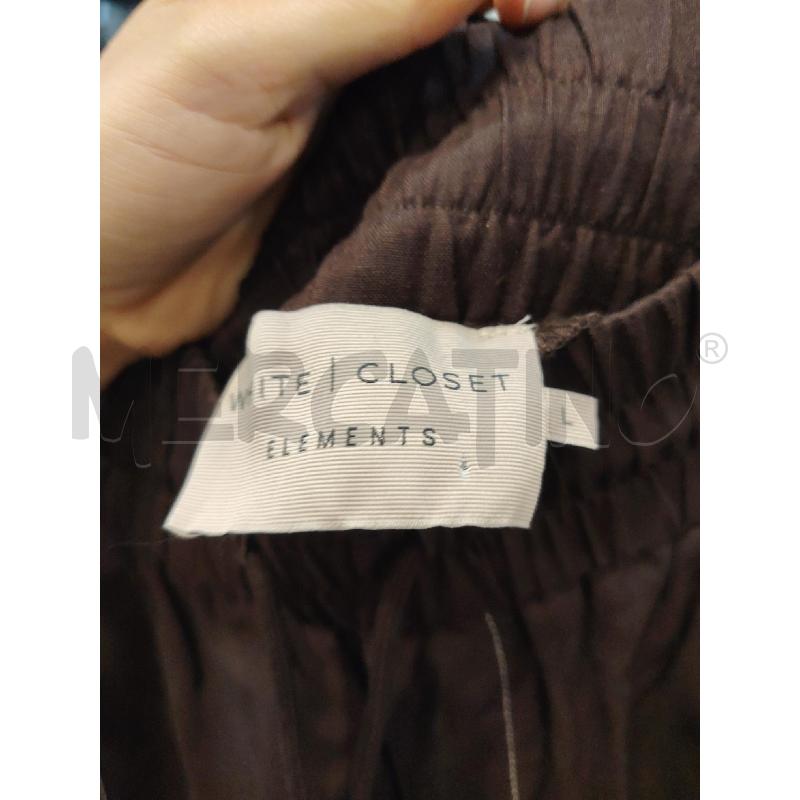 PANTALONE D WHITE CLOSET MARR CUCITURE BIA | Mercatino dell'Usato Roma eur 2