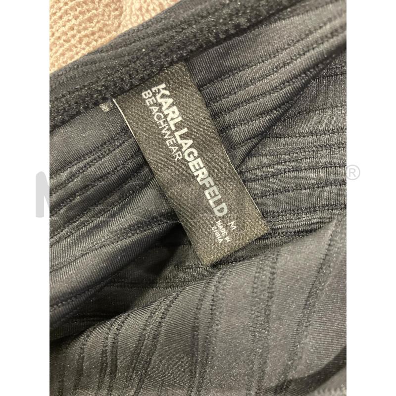 PAREO KARL LAGERFELD NERO LOGO DOR | Mercatino dell'Usato Roma eur 4