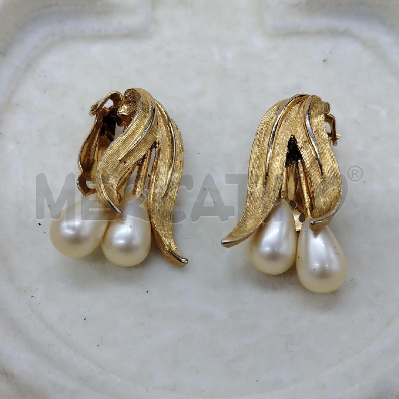 PARURE KRAMER PERLE FOGLIE DOR | Mercatino dell'Usato Roma eur 2
