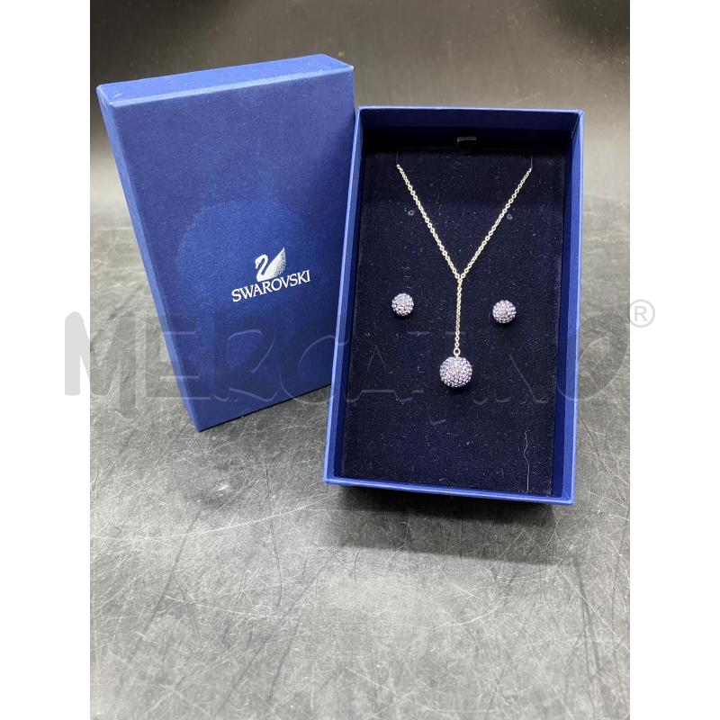 PARURE SWAROVSKI PALLE LILLA BRILL | Mercatino dell'Usato Roma eur 1