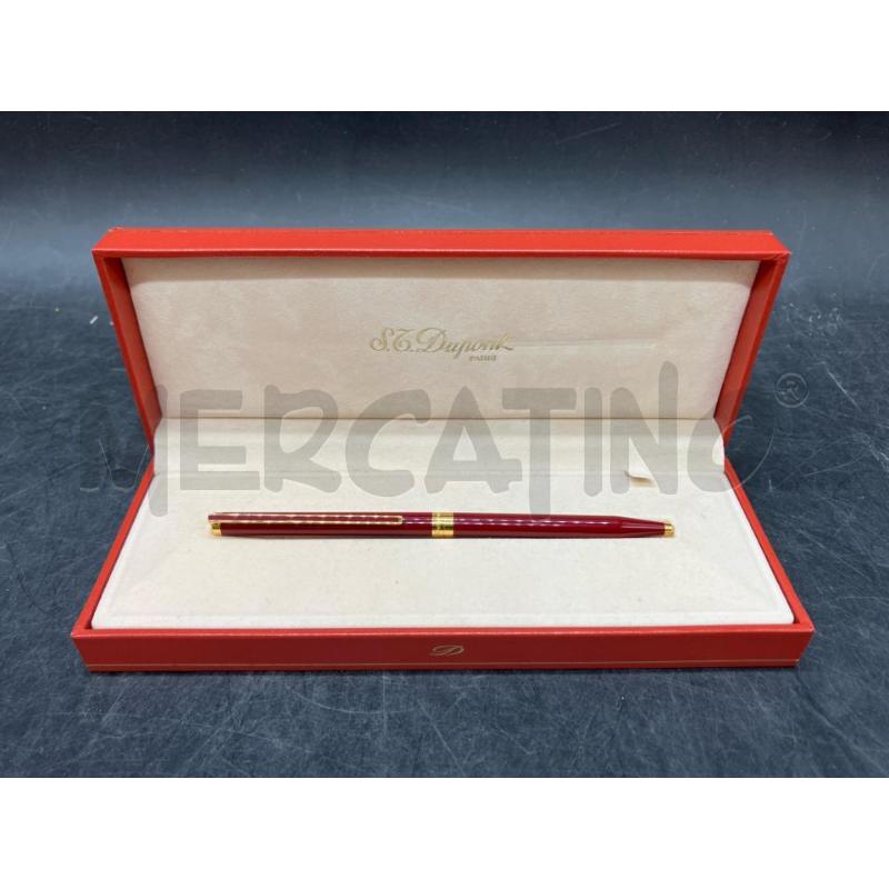PENNA BIRO DUPONT PARIS LACCA ROSSA | Mercatino dell'Usato Roma eur 1
