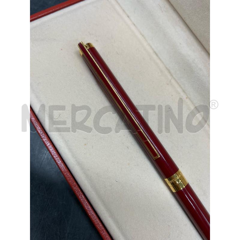PENNA BIRO DUPONT PARIS LACCA ROSSA | Mercatino dell'Usato Roma eur 2
