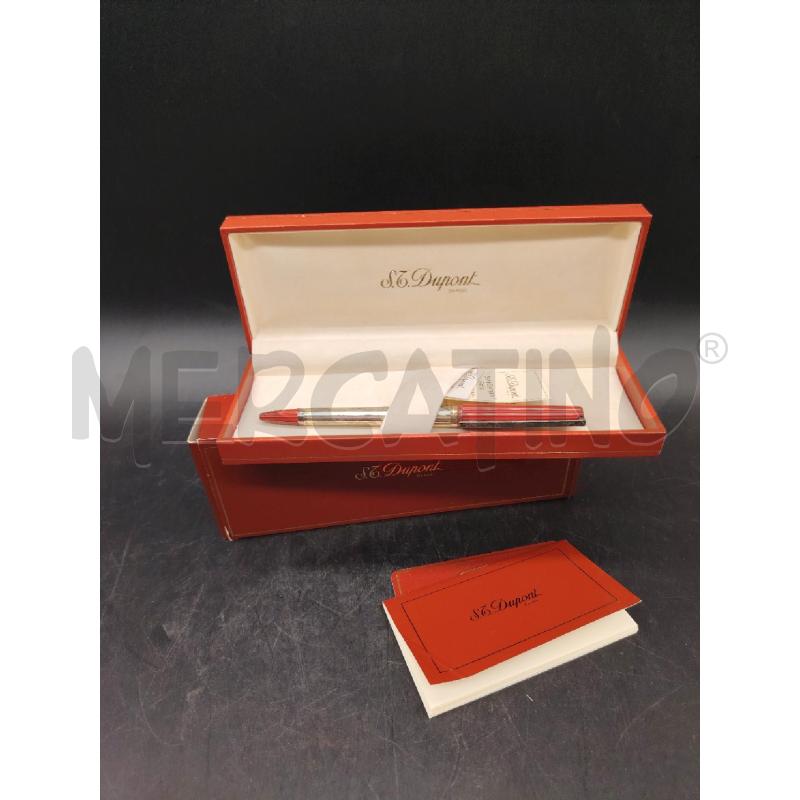 PENNA BIRO ST DUPONT LACCA ROSSA | Mercatino dell'Usato Roma eur 1