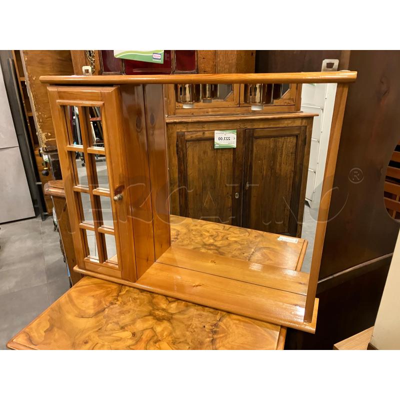 PENSILE DA BAGNO 1C SPECCHIO LEGNO + ACCESSORI  | Mercatino dell'Usato Roma eur 1