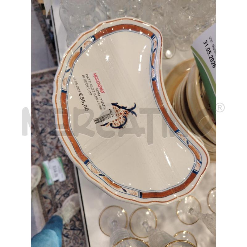 PIATTI MEZZALUNA GINORI MEDIOLANI | Mercatino dell'Usato Roma eur 2