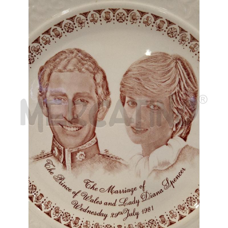 PIATTO STAFFORD DIANA E CARLO  | Mercatino dell'Usato Roma eur 2