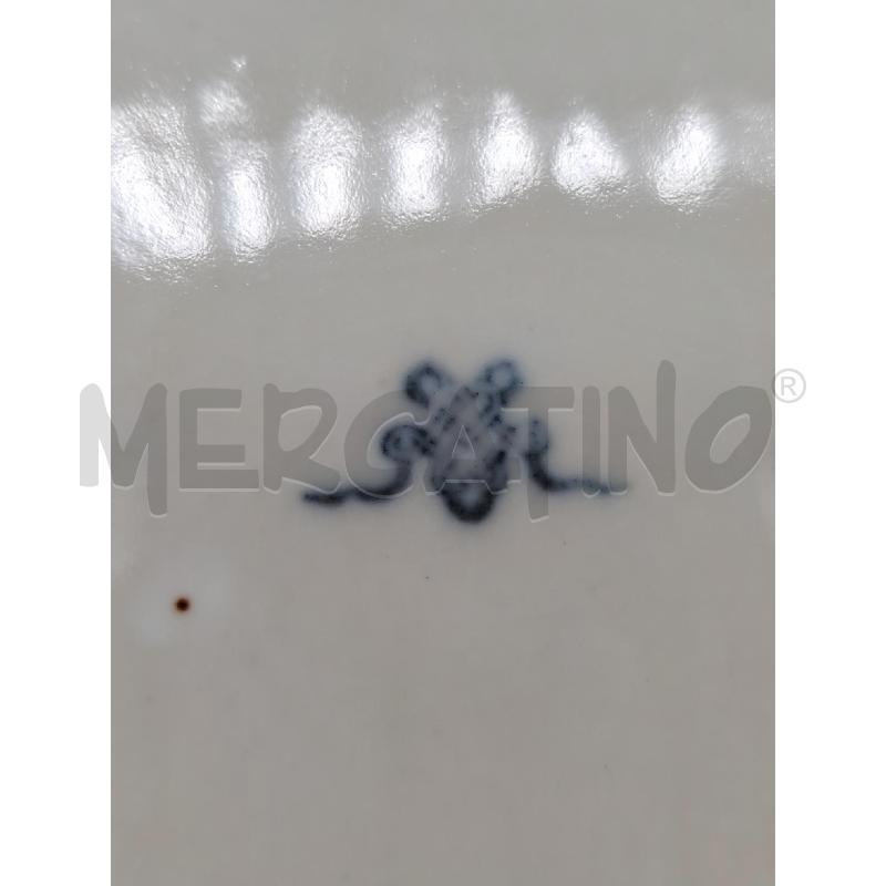 PIATTO VASO FIORI DIPINTI B BLU | Mercatino dell'Usato Roma eur 4