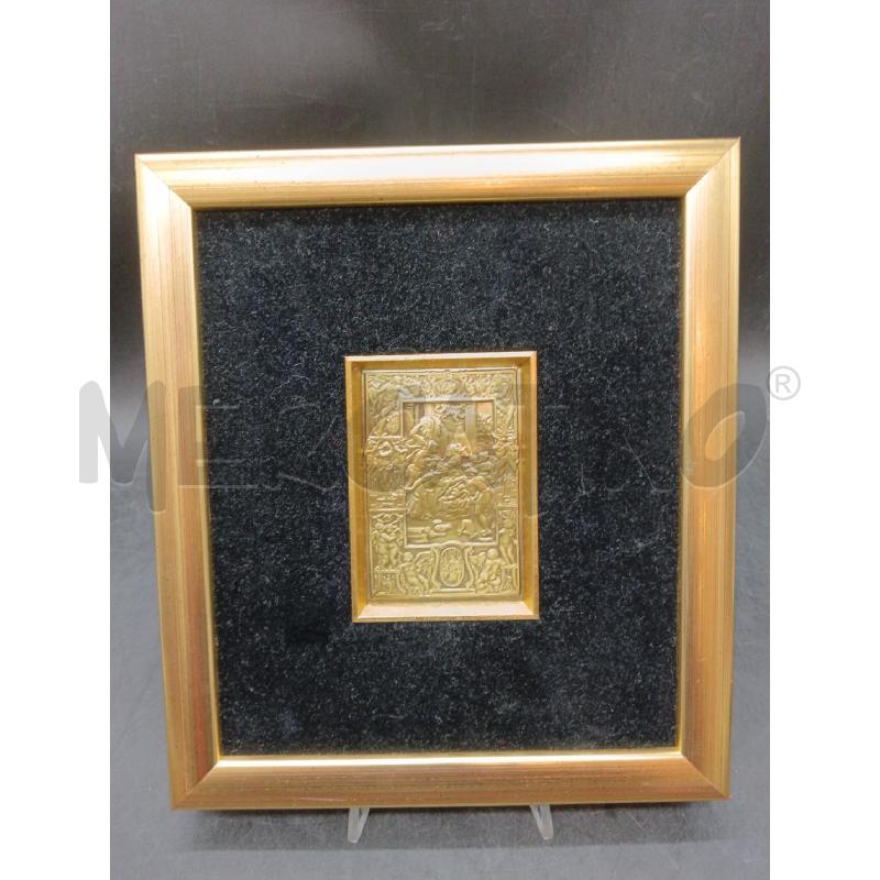PLACCA BRONZO DOR SCENA OMAGGIO DEI RE | Mercatino dell'Usato Roma eur 1
