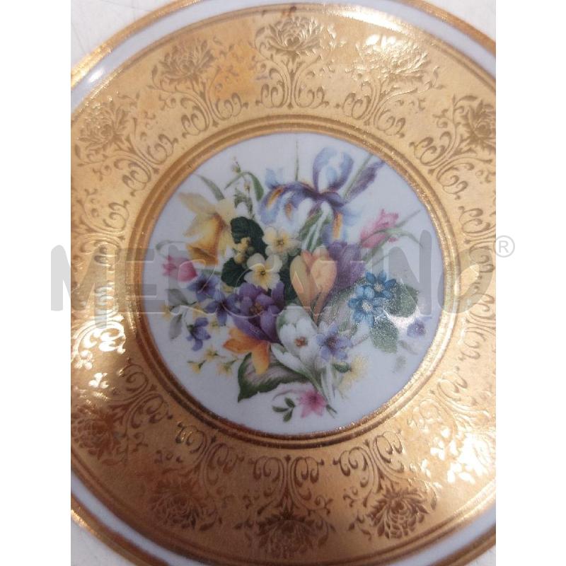PLACCA LIMOGES FIORI | Mercatino dell'Usato Roma eur 2