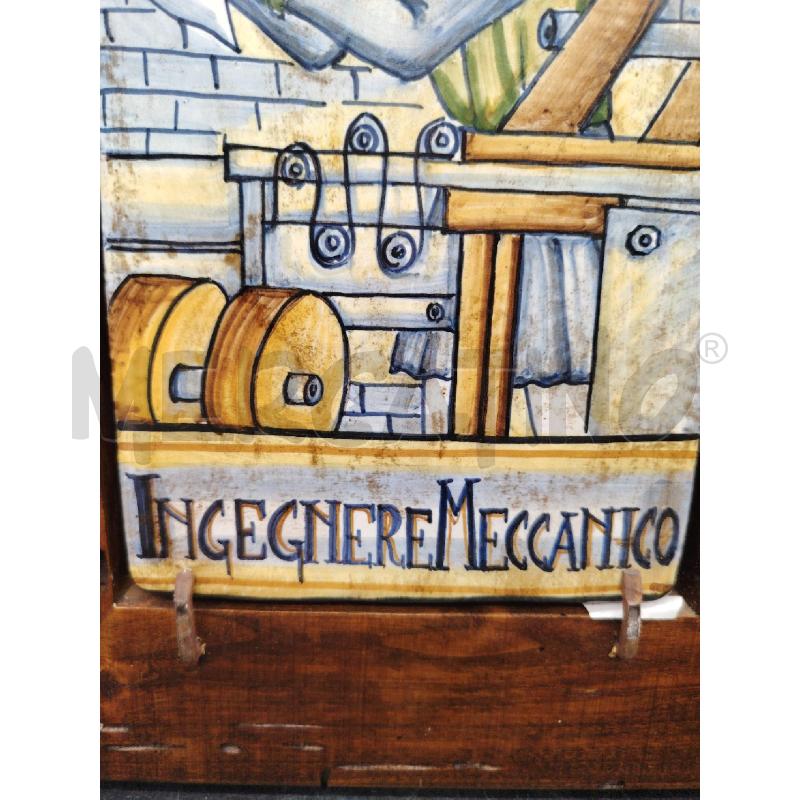 PLACCA  CASTELLI INGEGNERE MECCANICO | Mercatino dell'Usato Roma eur 2