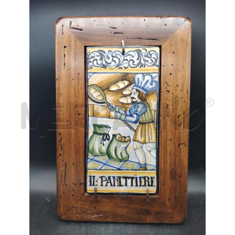 PLACCA   CASTELLI MAIOLICA  PANETTIERE  | Mercatino dell'Usato Roma eur 1