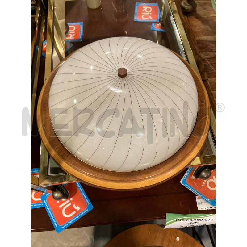 PLAFONIERA LEGNO BIA RIGHE | Mercatino dell'Usato Roma eur 1
