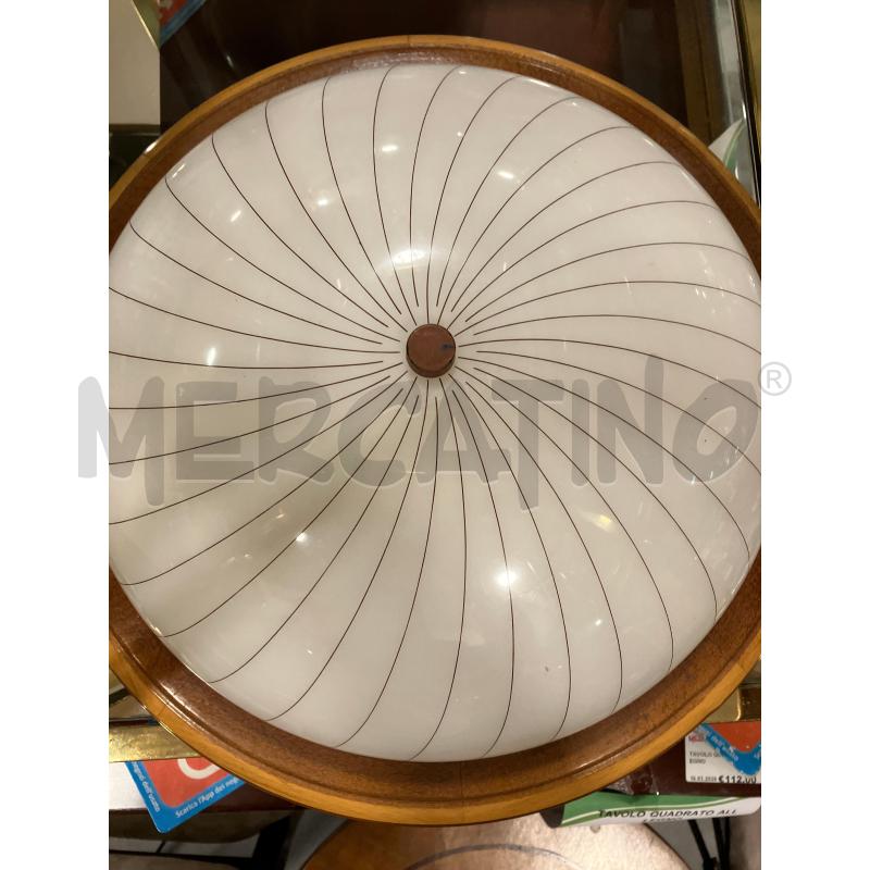 PLAFONIERA LEGNO BIA RIGHE | Mercatino dell'Usato Roma eur 2