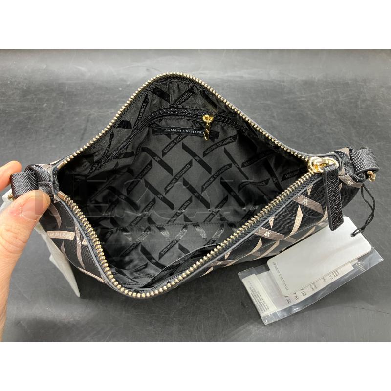 POCHETTE ARMANI EXCHANGE NERO LOGHI CHAIN DOR  | Mercatino dell'Usato Roma eur 3