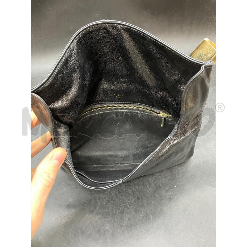 POCHETTE CILLI NERA CHIUS DOR  | Mercatino dell'Usato Roma eur 4