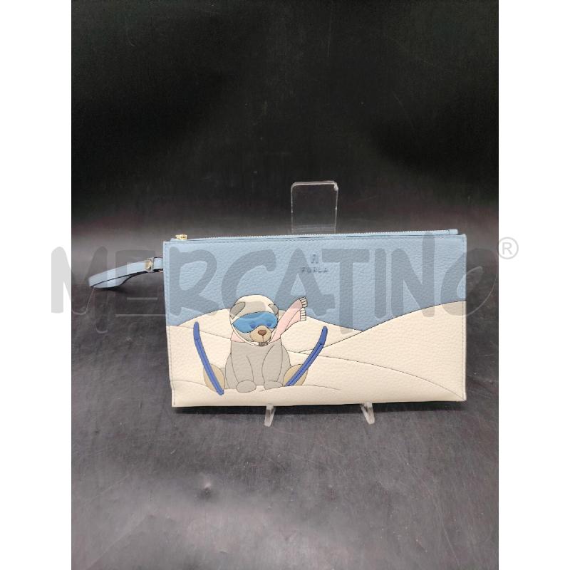 POCHETTE FURLA ORSETTO SULLA NEVE | Mercatino dell'Usato Roma eur 1