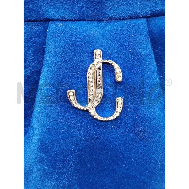 POCHETTE JIMMY CHOO SCAMOS BLU  | Mercatino dell'Usato Roma eur 2