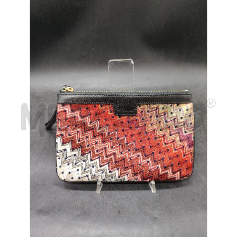 POCHETTE MISSONI TESSUTO RSS BIA INS PELLE  | Mercatino dell'Usato Roma eur 1