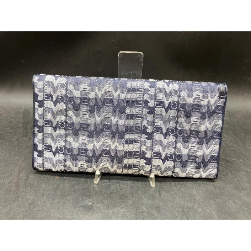POCHETTE NAZARENO GABRIELLI BLU ONDE SCRITTA | Mercatino dell'Usato Roma eur 2