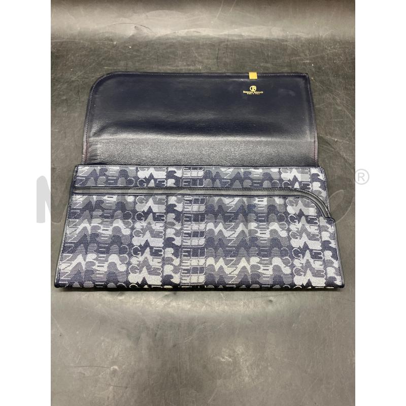 POCHETTE NAZARENO GABRIELLI BLU ONDE SCRITTA | Mercatino dell'Usato Roma eur 3