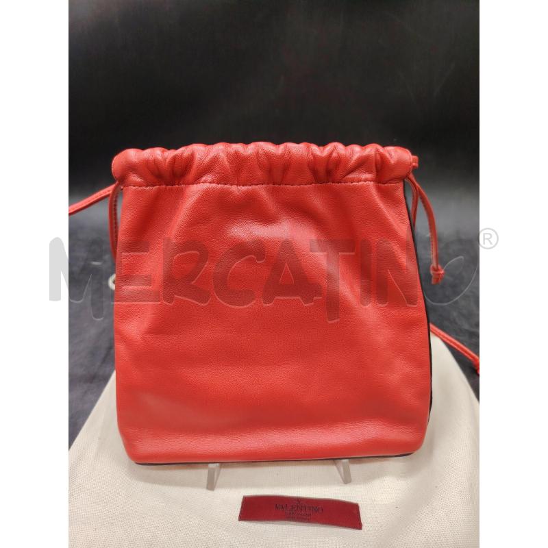 POCHETTE SECCHIELLO VALENTINO GARAVANI ROSSO V DOR | Mercatino dell'Usato Roma eur 3