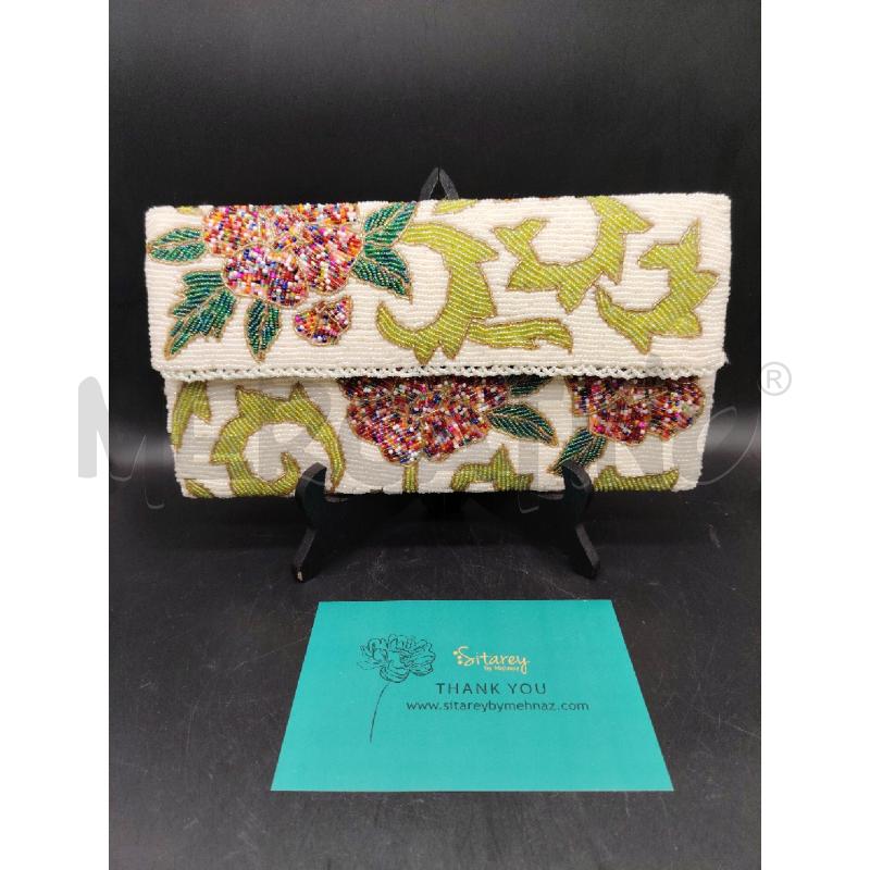 POCHETTE SISTAEY PERLINE FIORI | Mercatino dell'Usato Roma eur 1