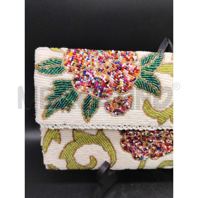 POCHETTE SISTAEY PERLINE FIORI | Mercatino dell'Usato Roma eur 2