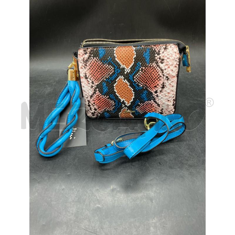 POCHETTE SODINI TRACOLLA STAMPA PITON ETICHETTA | Mercatino dell'Usato Roma eur 2