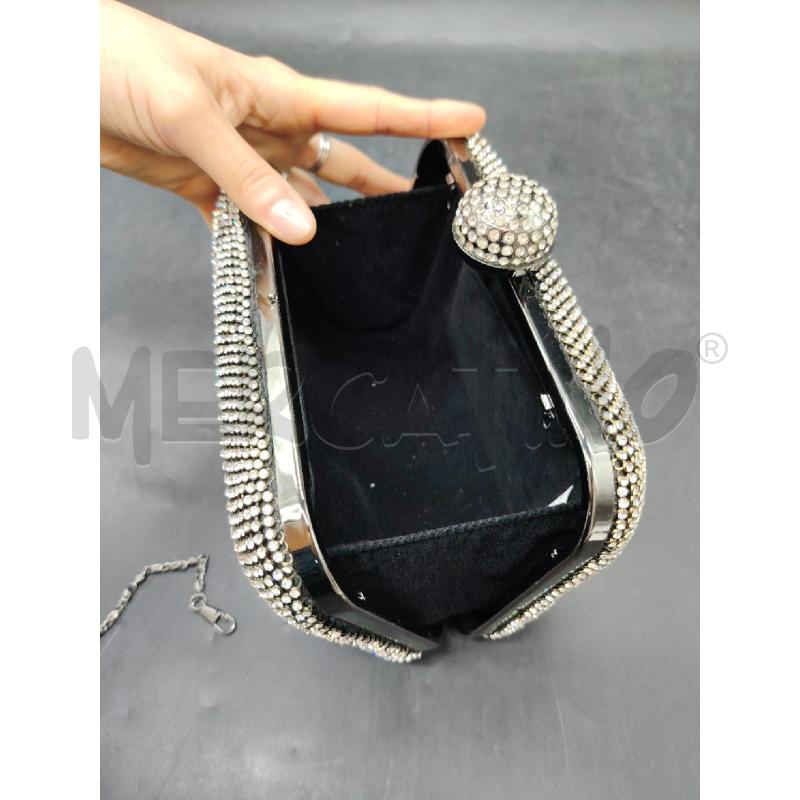 POCHETTE STRASS ARG + TRACOLLA | Mercatino dell'Usato Roma eur 3