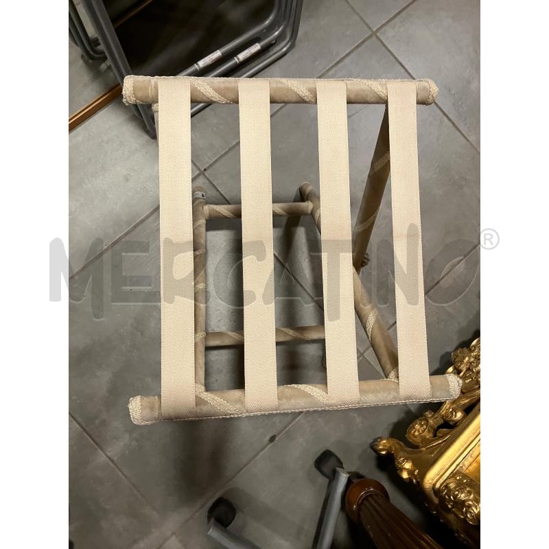POGGIA VALIGE VELLUTO BIA | Mercatino dell'Usato Roma eur 2