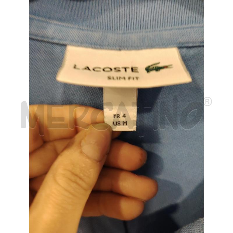 POLO U LACOSTE CELESTE | Mercatino dell'Usato Roma eur 2