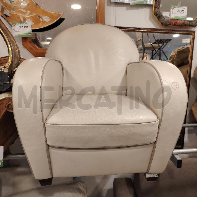 POLTRONA PELLE BIA | Mercatino dell'Usato Roma eur 1