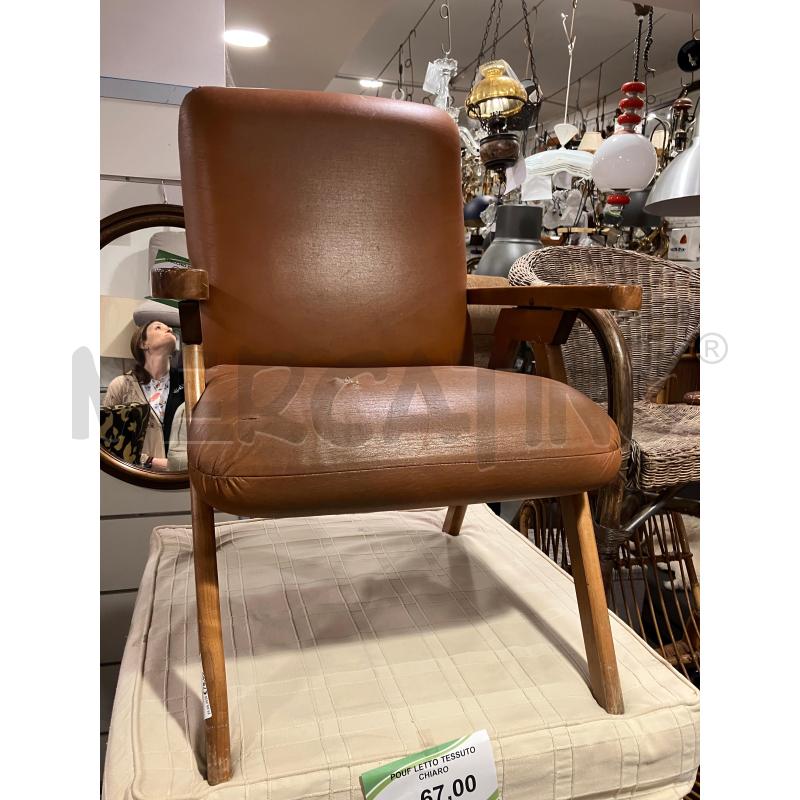 POLTRONA VINTAGE RECLINABILE | Mercatino dell'Usato Roma eur 1