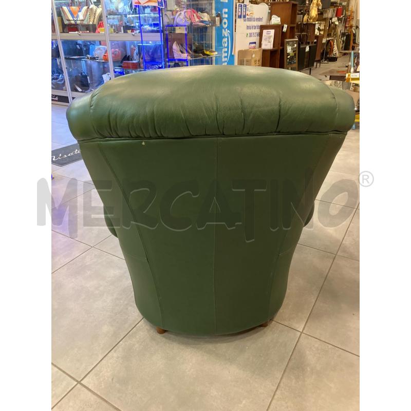 POLTRONA VINTAGE VERDE | Mercatino dell'Usato Roma eur 3