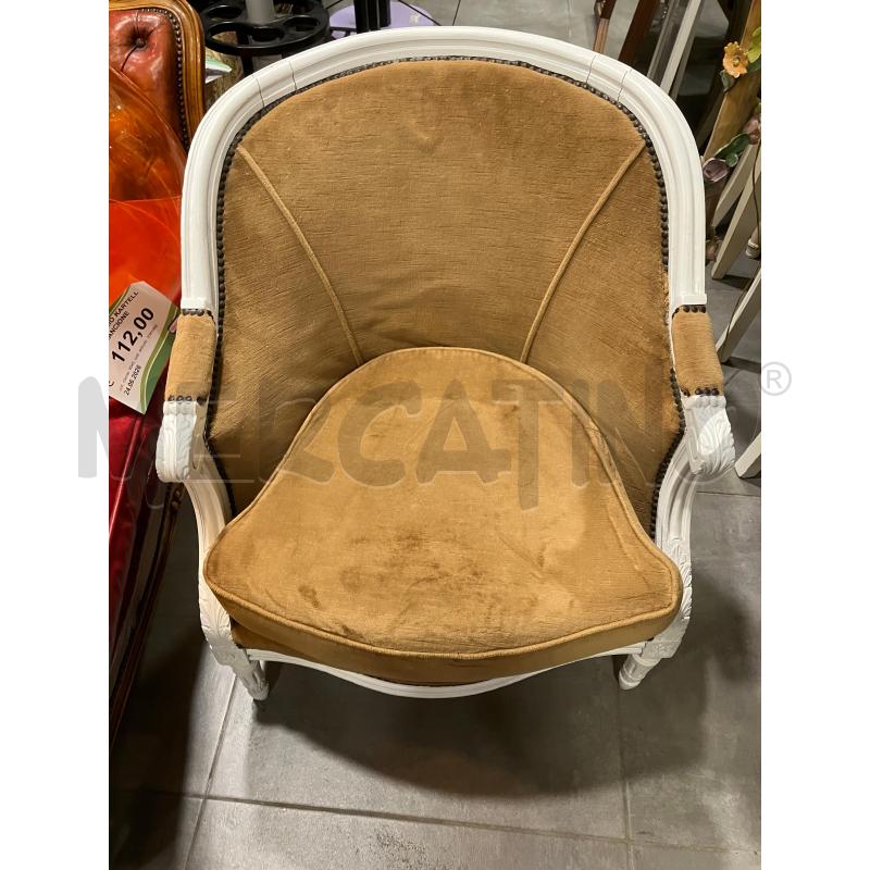 POLTRONCINA BIA TESSUTO MAR | Mercatino dell'Usato Roma eur 1
