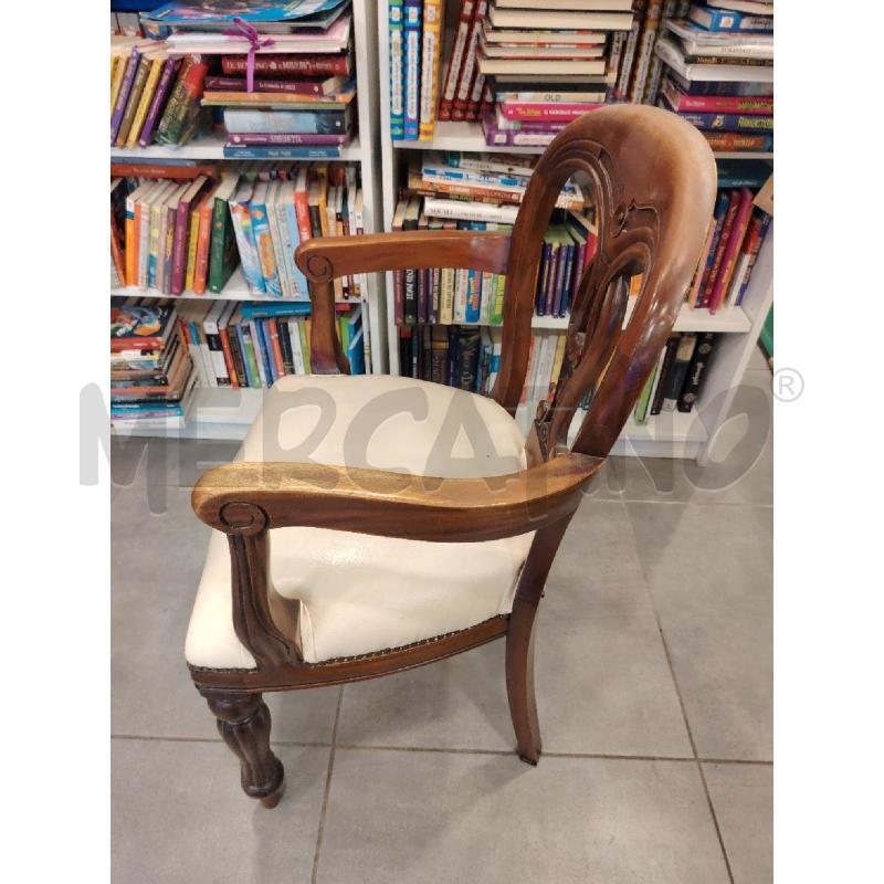 POLTRONCINA LEGNO S/BEIGE  | Mercatino dell'Usato Roma eur 2