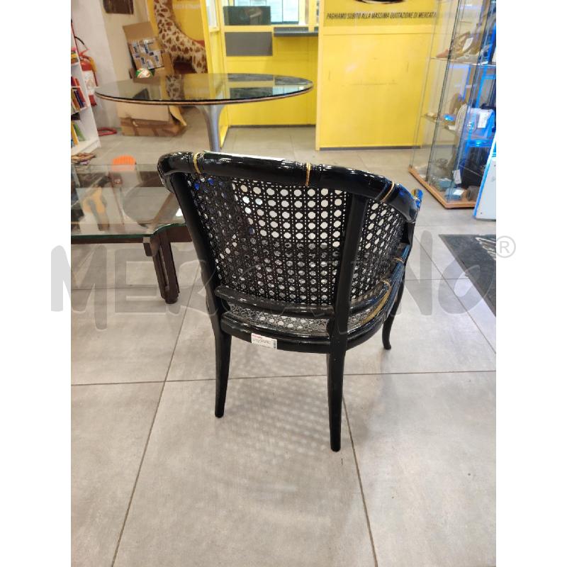 POLTRONCINA NER PAGLIA DI VIENNA | Mercatino dell'Usato Roma eur 2