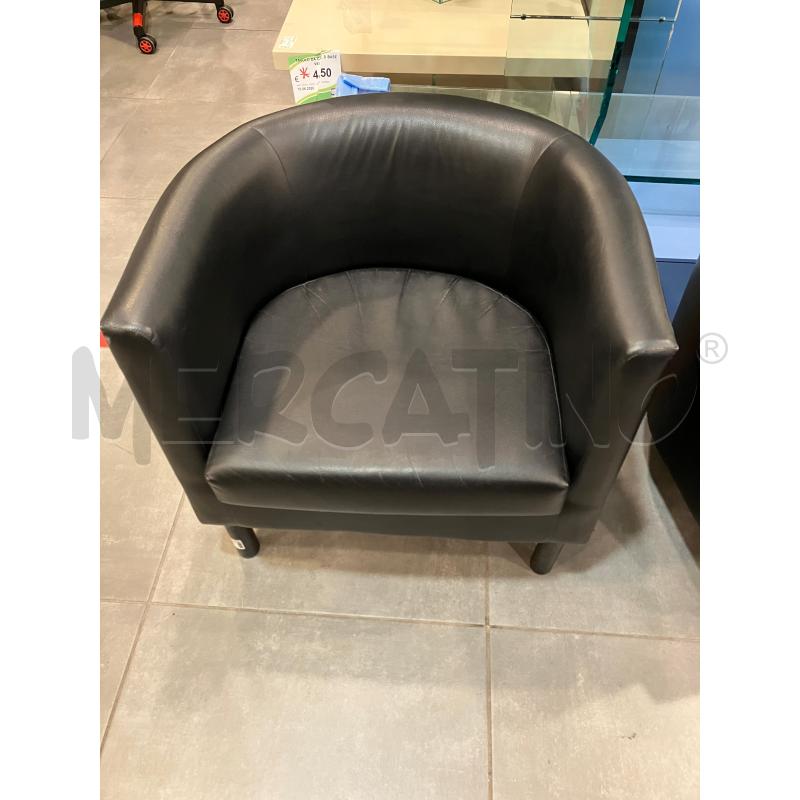 POLTRONCINA POZZETTO NERA  | Mercatino dell'Usato Roma eur 1
