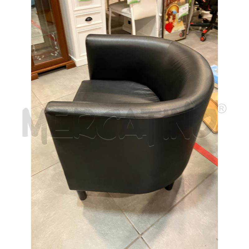 POLTRONCINA POZZETTO NERA  | Mercatino dell'Usato Roma eur 2