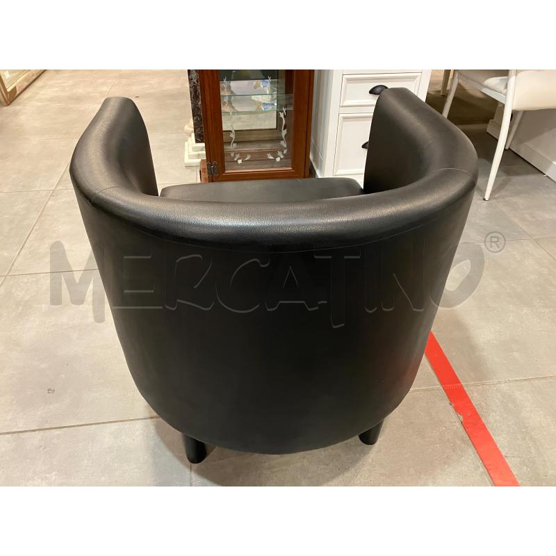 POLTRONCINA POZZETTO NERA  | Mercatino dell'Usato Roma eur 3