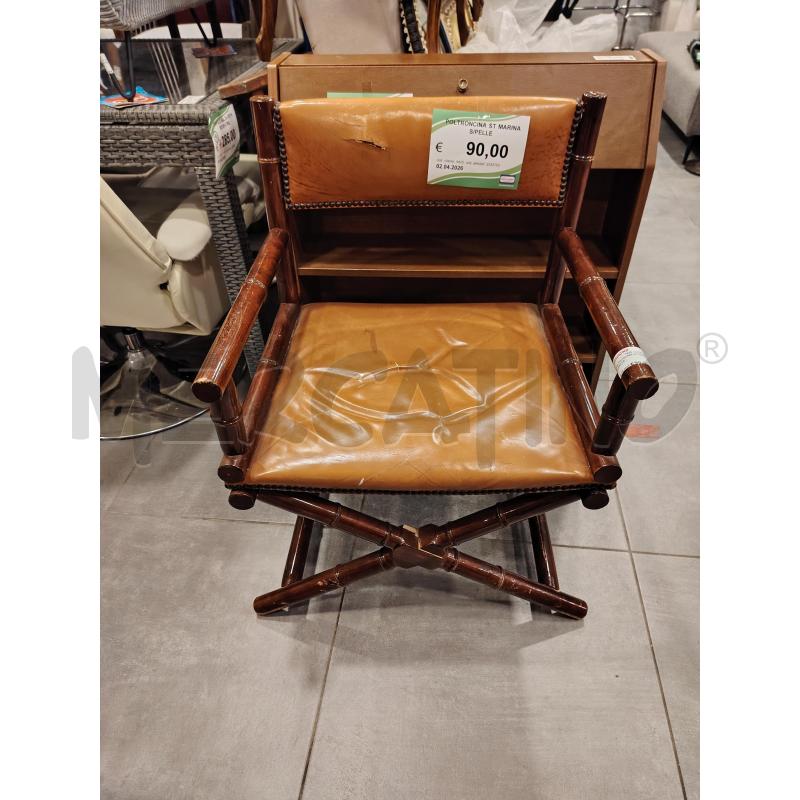 POLTRONCINA ST MARINA S/PELLE | Mercatino dell'Usato Roma eur 1