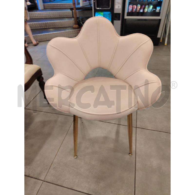 POLTRONCINA VEL ROSA S/FIORE | Mercatino dell'Usato Roma eur 1