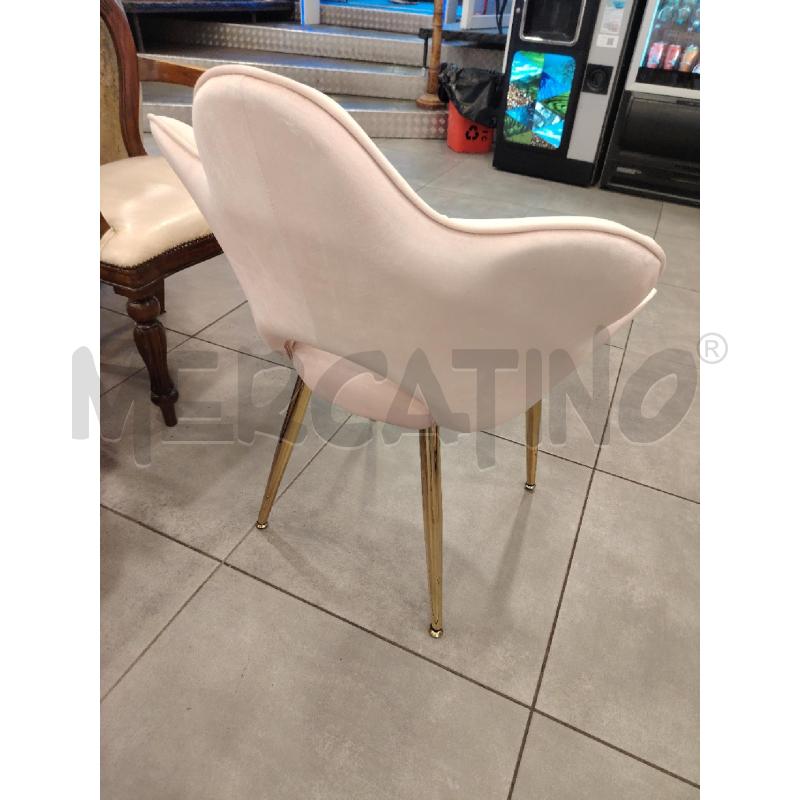 POLTRONCINA VEL ROSA S/FIORE | Mercatino dell'Usato Roma eur 2