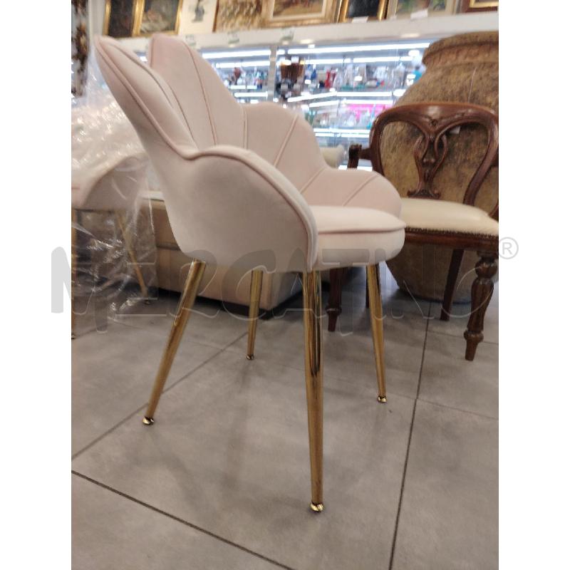 POLTRONCINA VEL ROSA S/FIORE | Mercatino dell'Usato Roma eur 3