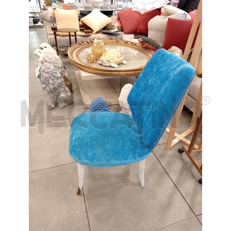POLTRONCINA VINTAGE AZZURRA | Mercatino dell'Usato Roma eur 2