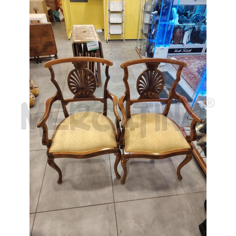 POLTRONCINE COPPIA INTARSI | Mercatino dell'Usato Roma eur 1