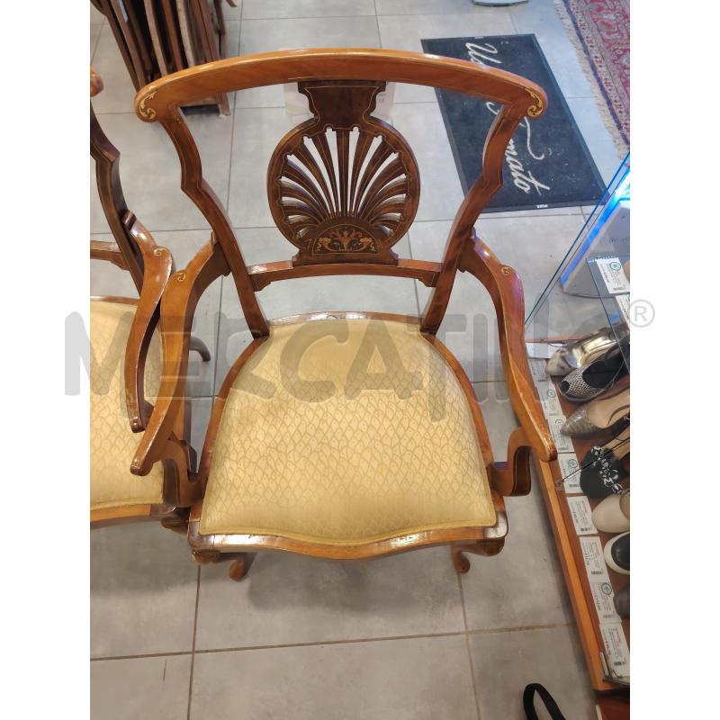POLTRONCINE COPPIA INTARSI | Mercatino dell'Usato Roma eur 3